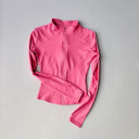 Outdoor Sports Long Sleeve Women Slim Yoga Top For Active