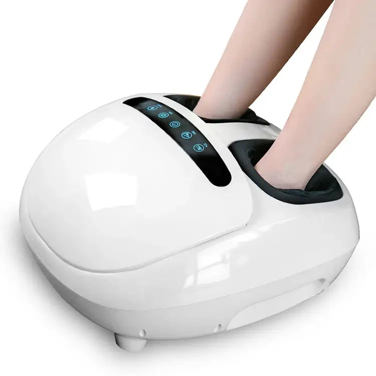 3D Shiatsu Electric Foot & Leg Massager with Vibration Deep Tissue Kneading for Blood Circulation Relief