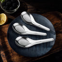 Flat-Bottom Stainless Steel Spoon, Horse-Head, for Ice Cream