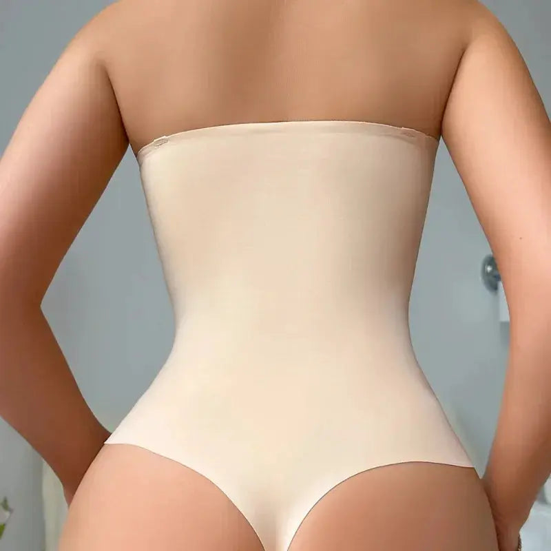Seamless Strapless Tummy Control Bodysuit For Women