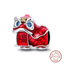 Red Series Charm Beads Sterling