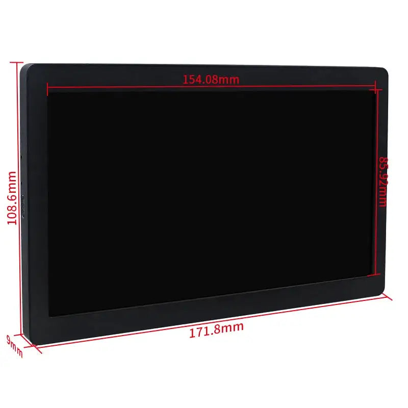 7 Inch Type-C Sencondary Screen 1024*600 IPS LCD Support Desktop Extended Mode Hardware Info AIDA64 Monitor USB Portable Display