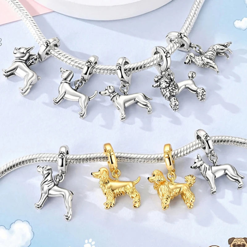Silver Sterling Charm Beads Pendant