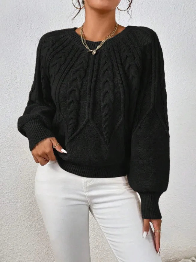 Ribbed Long Sleeve Commuter Sweater