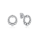 Sterling Silver Earrings Infinity Love