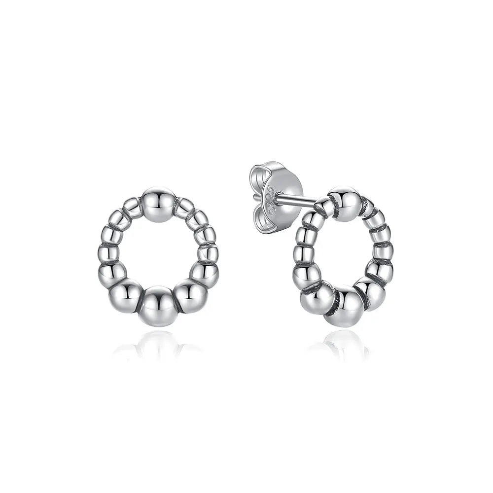 Sterling Silver Earrings Infinity Love