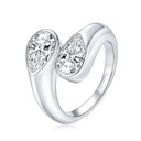 Gold Filled Moissanite Open Ring