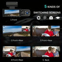 1080P Dash Cam For Drivers Front Cabin Wide Angle Recording