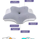 2 In 1 Memory Foam Cervical Pillow For Neck Pain Support