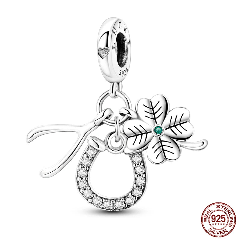 Sterling Silver Lucky Four Leaf