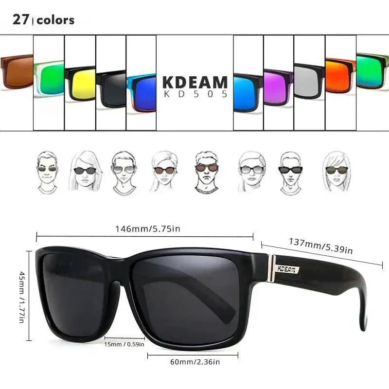 KDEAM Polarized Photochromic Sport Sunglasses for Men