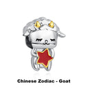 Sterling Silver Charm Fortune Cat