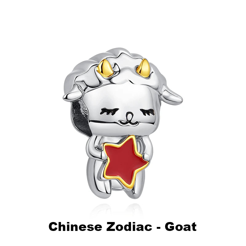Sterling Silver Charm Fortune Cat