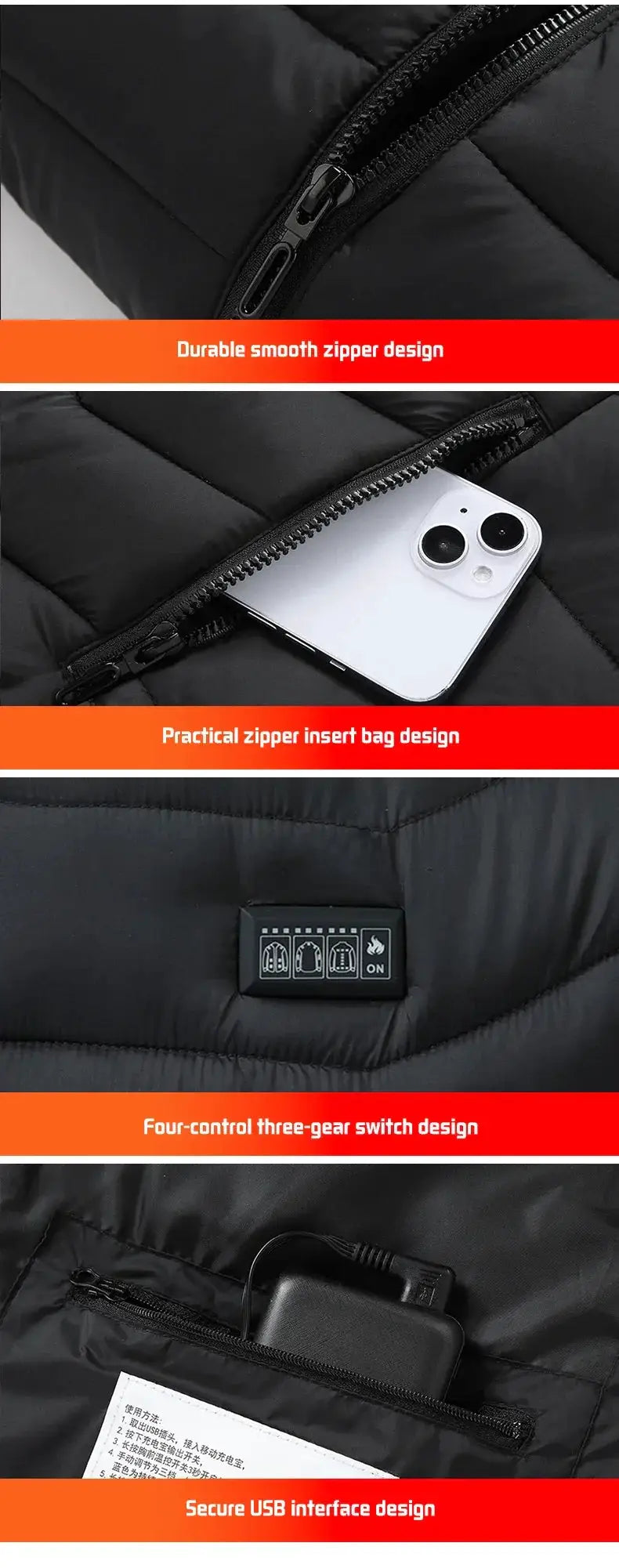 Todwarm Heated Jacket for Riders — product view 20