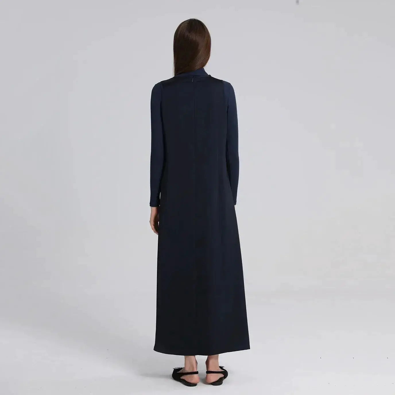Satin Maxi Dress Silk Blend Elegance With V Neckline