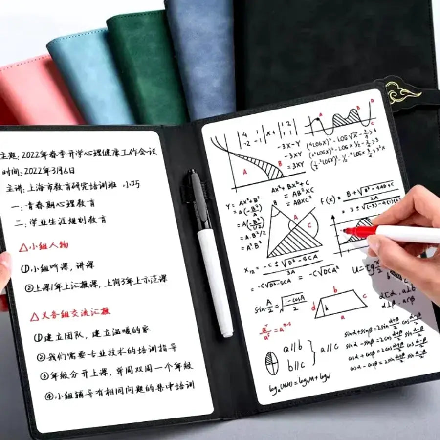 A5 Reusable Whiteboard Notebook Set With Pen For Planning