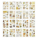 Vintage Floral Sticker Book for DIY Scrapbooking Joy