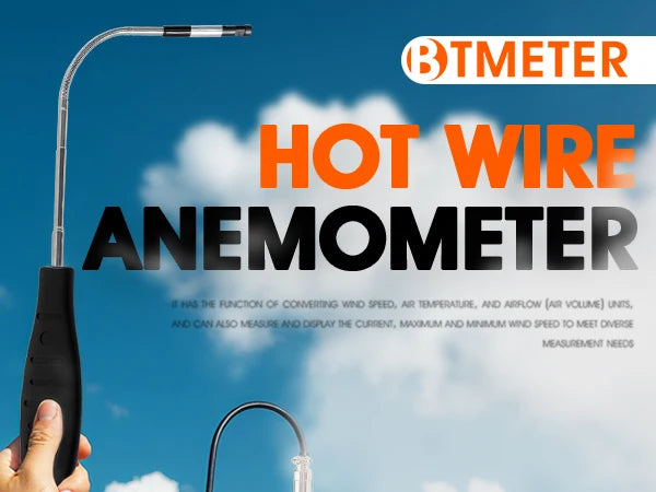 HoldPeak Hot Wire Anemometer Wind Speed Air Volume CFM/CMM Type-C — product view 4