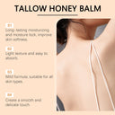 Organic Grass Fed Beef Tallow Balm With Raw Honey Moisturizing Skin Care