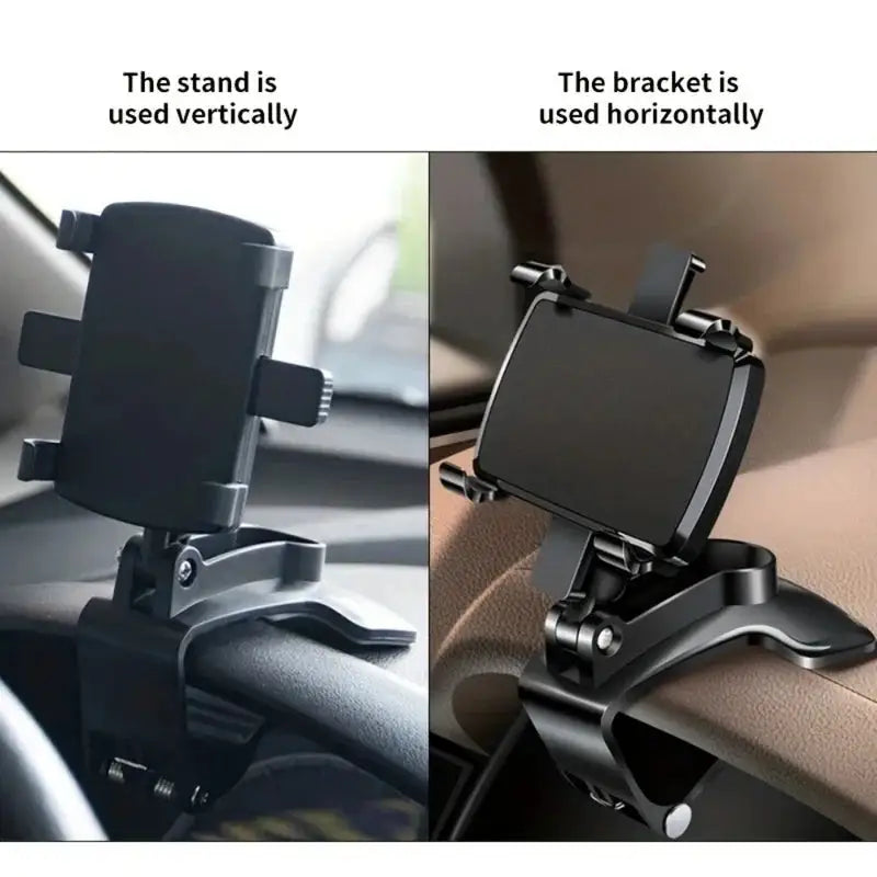 Universal Multi-Function Car Mobile Phone Holder Dashboard GPS Mobile Phone Holder Clip 360 Degree Rotatable Car Accessories