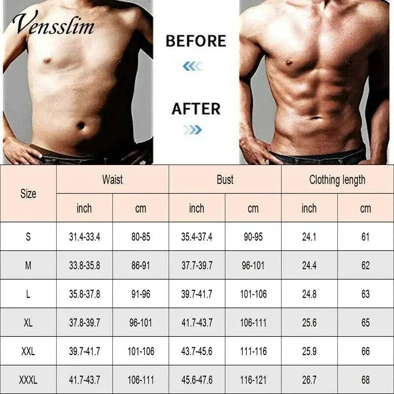 Mens Sauna Vest With Double Belt Ultimate Shapewear For Men