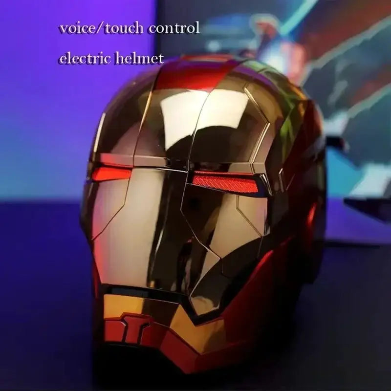MK5 Iron Man Helmet 1:1 Scale Wearable Electric Auto Open Close Voice Control LED Light Cosplay Mask US Fast Shipping