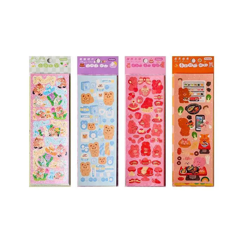 Kawaii Cartoon Animals Decorative Stickers For Scrapbooking