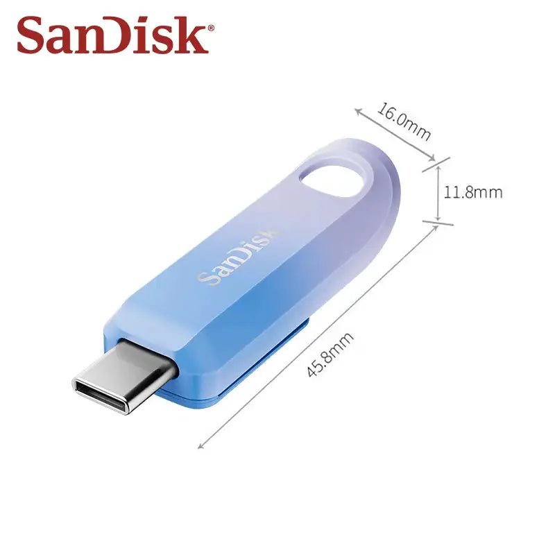 SanDisk Creator USB 3.2 Type-C Flash Drive CZ75C 256GB 512GB 1TB High Speed Pen Drive Max 400Mb/s USB-C Disk for Phone Pendrive