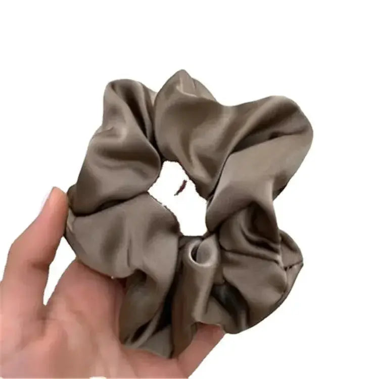 Satin Feel Hair Tie And Elegant Headband For Women