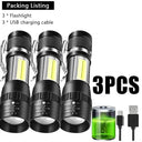 Rechargeable LED Flashlight - Waterproof Camping
