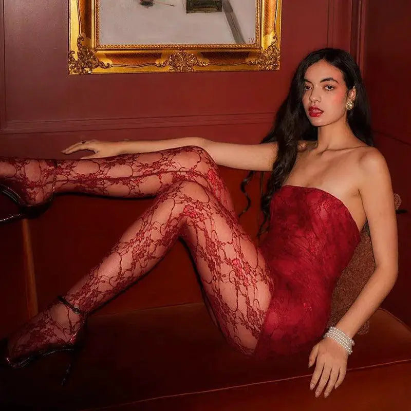 Lace Wrap Chest Dress Alluring Attire For Night Out