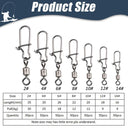 Sea Fishing Snap Hooks Durable Stainless Steel Connector Set