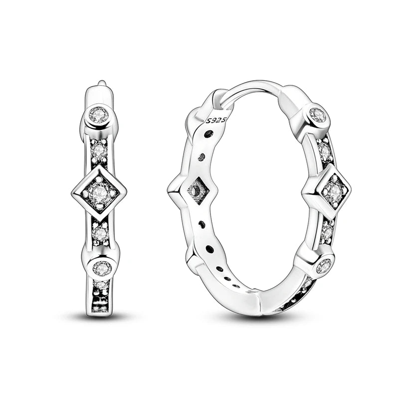 Maula Earring Sterling Silver Sparkling