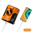 10000mAh Hanging Neck/Waist Fan USB Rechargeable Mini Fan