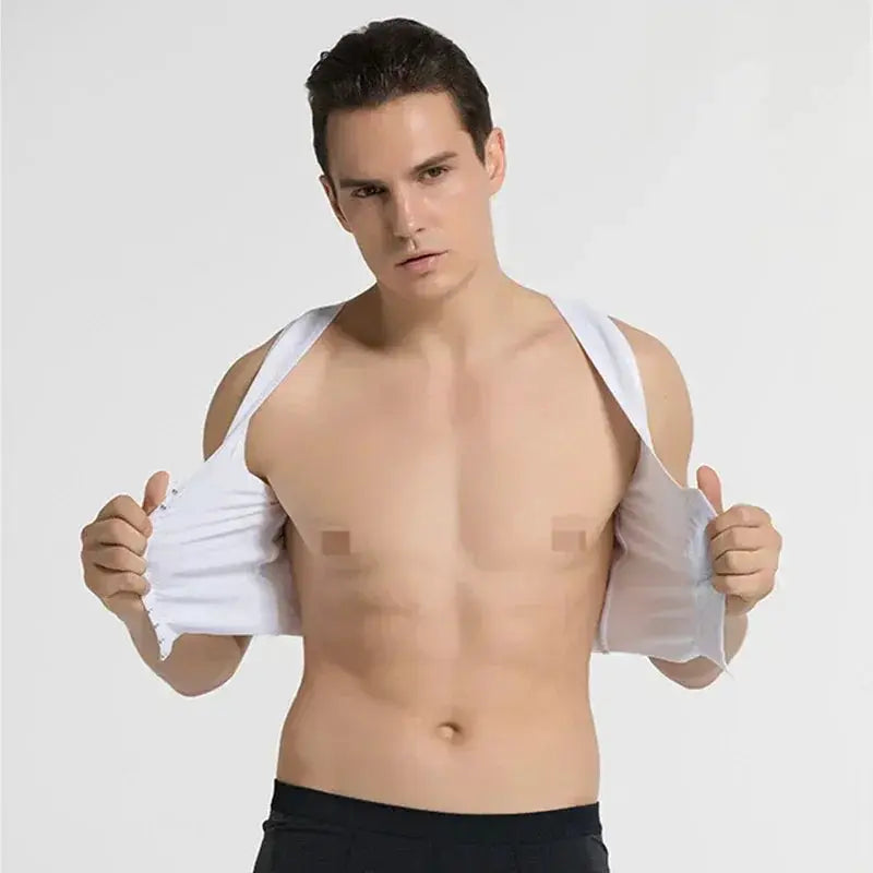 Mens Slimming Chest Control Vest Gynecomastia Comfort