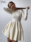 Blessyuki Chic A-Line Dress Korean Elegance and Style Fashion