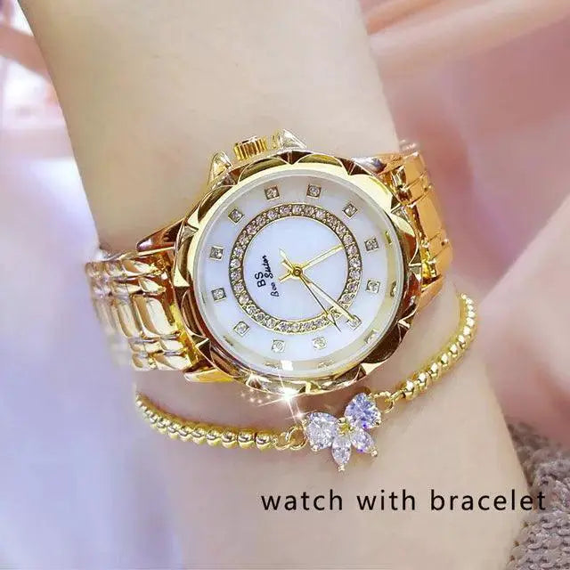 Elegant Crystal Diamond Women Watch Sophisticated Luxury