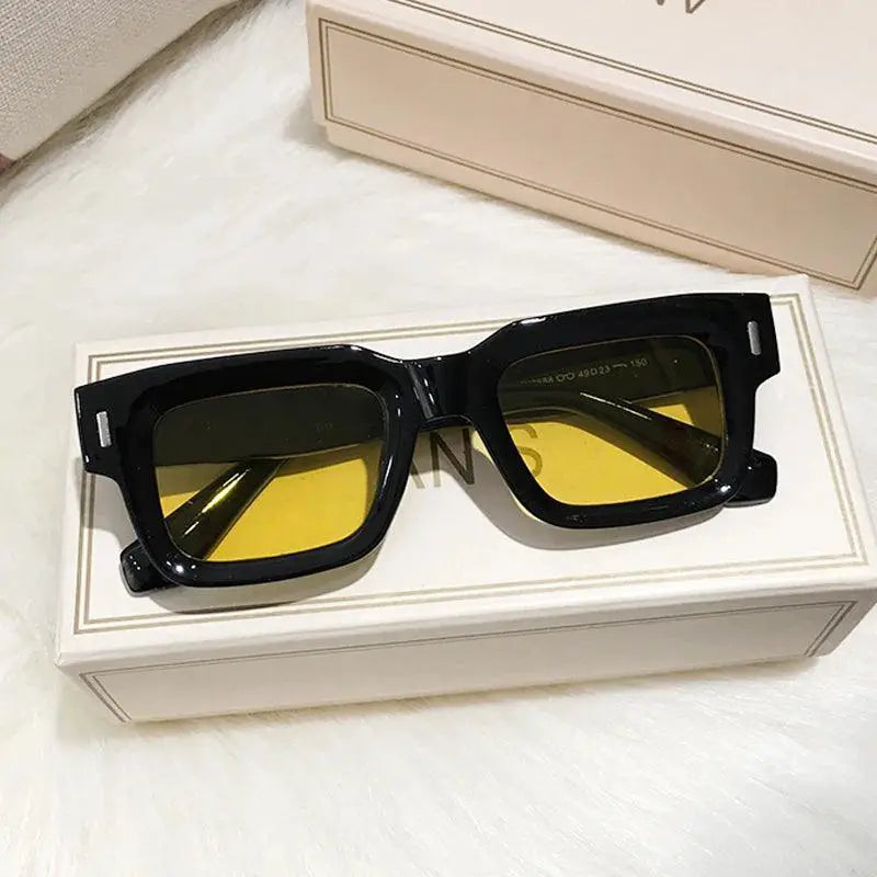 Unisex Ocean Color Square Sunglasses UV Protection