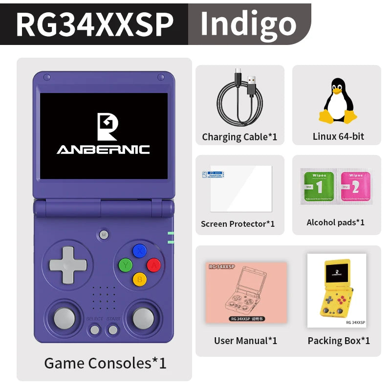 Anbernic Flip Handheld Console Ips