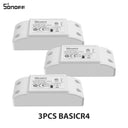 1-10PCS SONOFF BASICR4 WiFi Smart Switch ESP32 Magic Switch Mode Reliable Safe EWeLink Remote Control with S-MATE2 Alexa Google