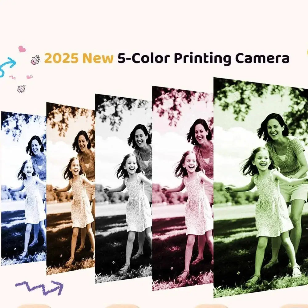 Kids Color Printing Instant Camera 32GB 1080P Digital Photo Video Gift - stepyours.com