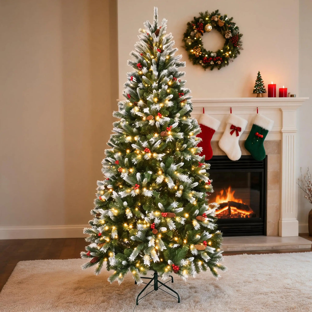 Metal Artificial Festive Decor