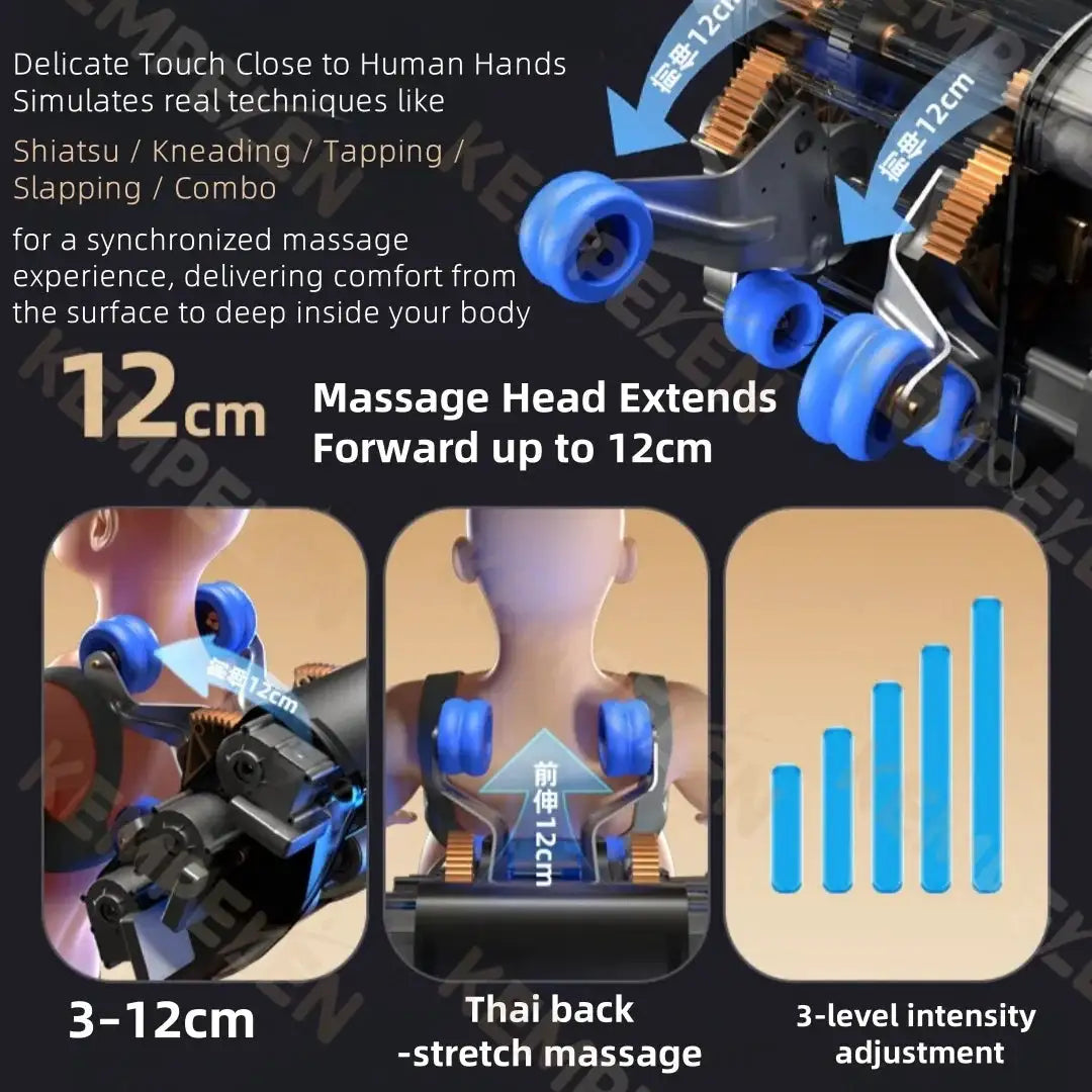 Zero Gravity 4D Massage Chair – Full Body Airbags, Foot Reflexology, Voice & App Control | 3-Year Warranty