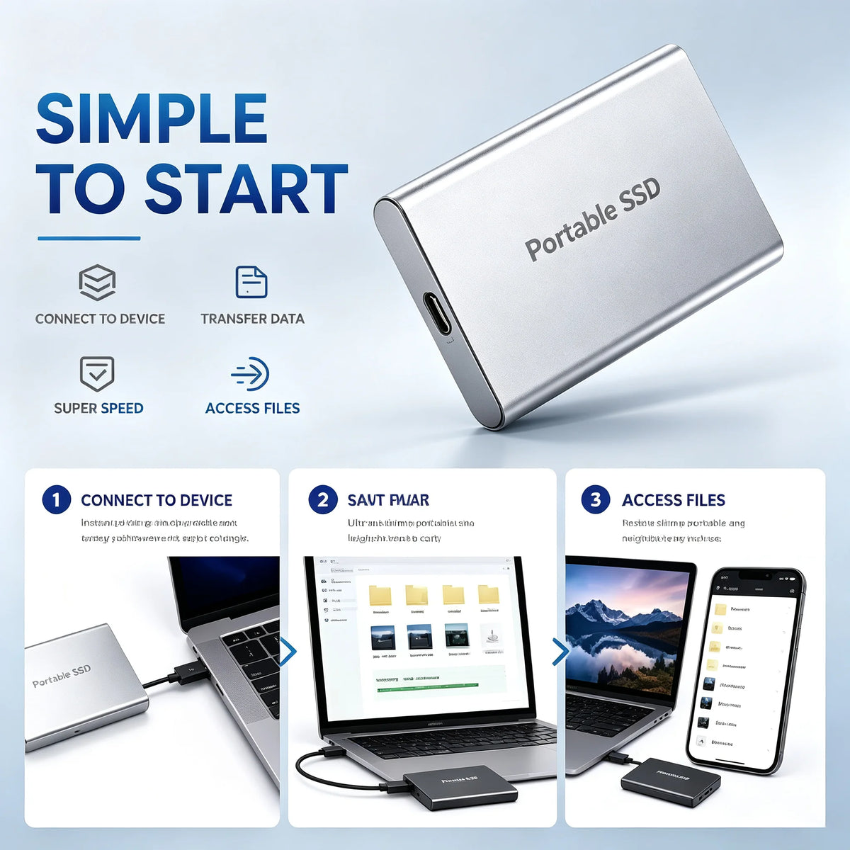 USB Desktop Solid State Storage