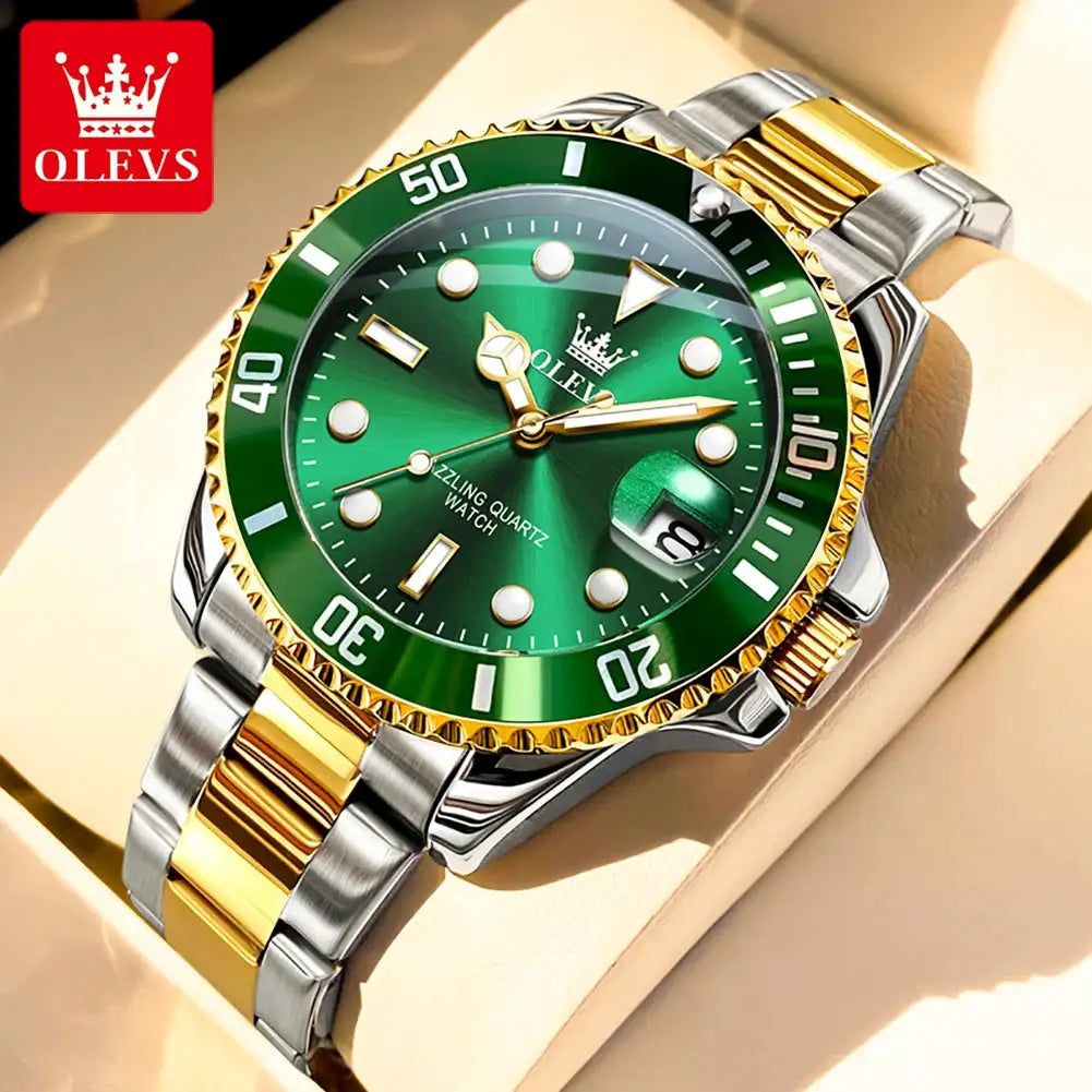 Mens Steel Watch Quartz Calendar Gift — product image 1