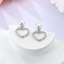 Sterling Silver Double Circle Earrings