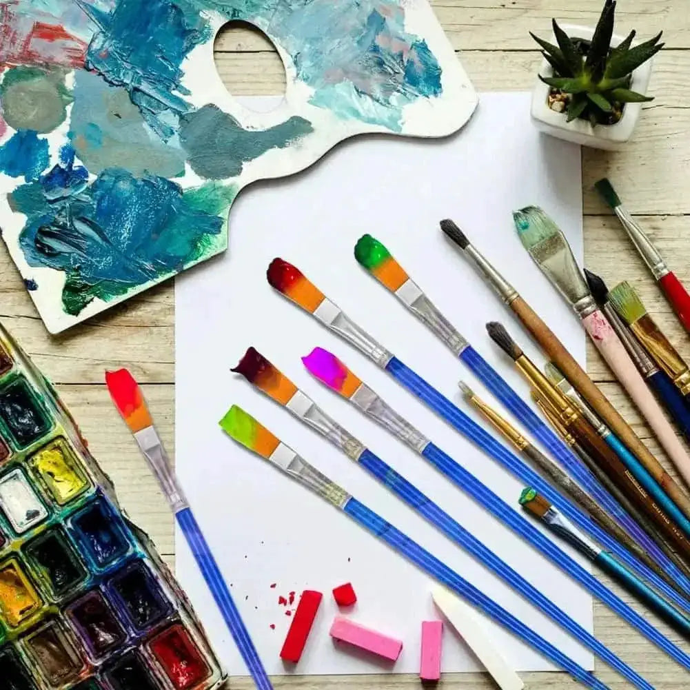 50 Piece Art Brush Set For Beginners Nylon Hair Kit