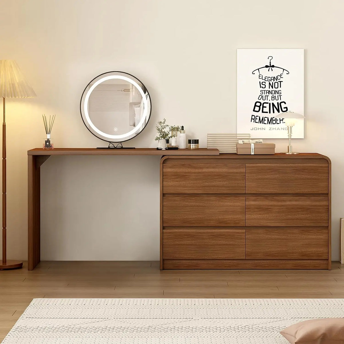 Makeup Vanity Desk With Mirror