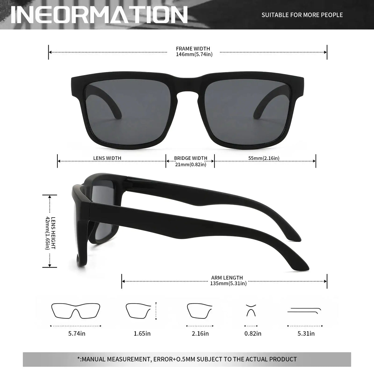 4PCS Square Sports Sunglasses with Designer Temple Pattern - UV400 for Men Women, Beach Vacation
