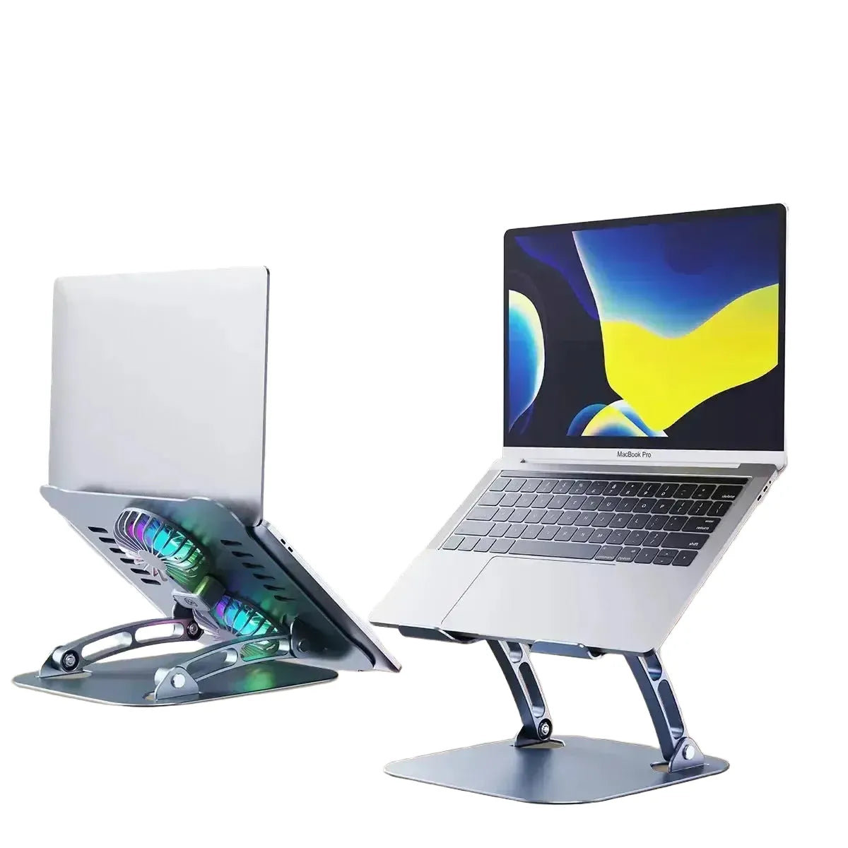Ergonomic MacBook Stand With Dual Fans — product view 1